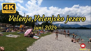 Velenje  Velenjsko jezero plaža  Slovenia 30062024 [upl. by Kristel]