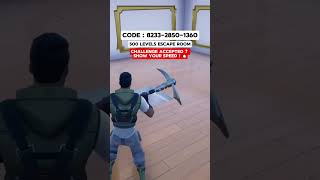 500 Levels Escape Room 🚪 fortniteshorts fortniteclips fortnitemontage [upl. by Eannej]