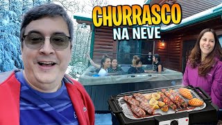 Churrasco e quotPiscinaquot na neve  Carolina do Norte  ROTINA DE VIAGEM [upl. by Cami234]