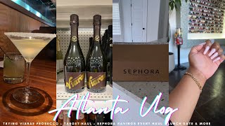 VLOG  SEPHORA SAVINGS EVENT HAUL 500 CHRISTMAS TREE NEW NAILS  TRYING VIARAE PROSECCO amp MORE [upl. by Tu864]