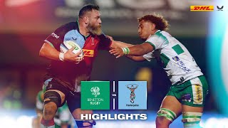 Highlights Benetton Rugby v Harlequins  Quarters conquer Treviso [upl. by Enimsay766]