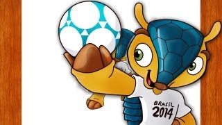 Desenhando Mascote da COPA Fuléco [upl. by Hedvige]