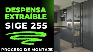 Despensa extraíble SIGE 255 montaje [upl. by Auqeenwahs714]