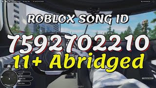 11 Abridged Roblox Song IDsCodes [upl. by Ibrik]