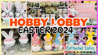 NEW HOBBY LOBBY DECOR FOR 2024  90 OFF DEALS amp EASTER 2024 [upl. by Kushner5]