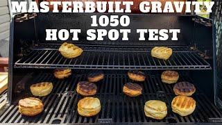 Masterbuilt Gravity Series 1050 Grill Hot Spots  Biscuit Test [upl. by Aramak]