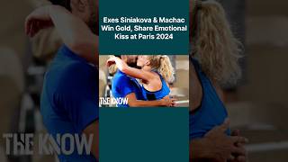 Exes Siniakova amp Machac Win Gold Share Emotional Kiss at Paris 2024 TheKnowOfficial shorts [upl. by Merralee]