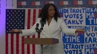 Lizzo Speaks at Kamala Harris Campaign Event in Detroit Michigan [upl. by Urias]