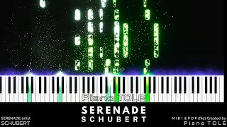 Schubert  Serenade  Piano particles effect Midi created by Piano TOLE [upl. by Edith]