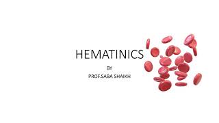 Hematinics [upl. by Ytsenoh]