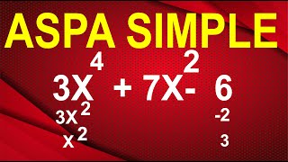 FACTORIZAR POLINOMIO DE 4to GRADO POR ASPA SIMPLE  NIVEL PRE  Resuelto Paso A Paso [upl. by Aihseuqram645]