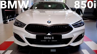 2024 BMW M850i Xdrive in Alpine White  Cognac interior Exterior and interior in details [upl. by Bram]