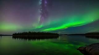 Voyageurs National Park Minnesota Northern Lights amp 432 Hz Bliss [upl. by Anileda]