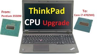 How to change a laptop CPU CPU upgrade for a Lenovo Thinkpad L540 [upl. by Atteynot]