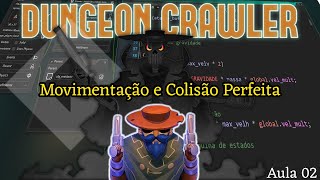 Tutorial Dungeon Crawler 02  Movimentação e colisão perfeita  Game Maker Studio 2 [upl. by Anneiv]