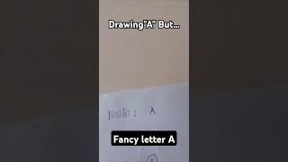 Drawing the letter A BUT😮art drawing shorts [upl. by Nyliuqcaj]