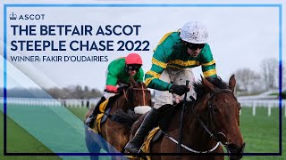 Fakir DOudairies wins the Betfair Ascot Chase 2022 [upl. by Anaerb]