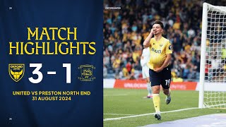 Tyler Goodrham WONDER GOAL as Oxford United Defeat Preston North End [upl. by Sylas]