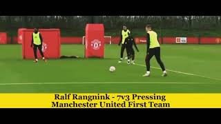 Ralf Rangnicks Manchester united gegenpressing training [upl. by Abana]