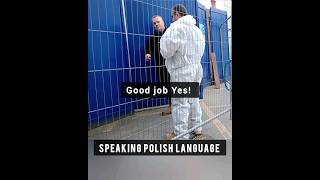 SPEAKING Polish language funny work SHORTS [upl. by Haikan]