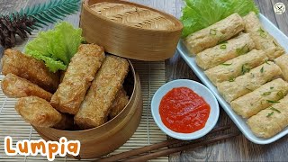 LUMPIA KULIT TAHU ISI AYAM UDANG ALA RESTORAN DIMSUM [upl. by Audwin]