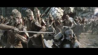 Dwarves and Elves charge on Orcs  The Battle of Five Armies [upl. by Copland24]