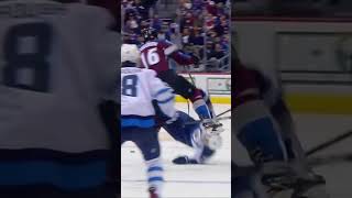 Avalanche Nikita Zadorov hits Jets Mark Scheifele HFhits GoAvsGo GoJetsGo • 2017 NHL [upl. by Blaine912]