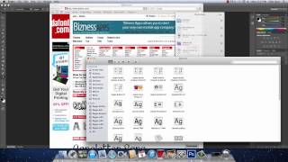 Photoshop CS6 How To Download amp Install Fonts Mac [upl. by Htebazileyram]