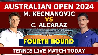 C Alcaraz v M Kecmanovic  Australian Open 2024 Fourth Round [upl. by Celina538]