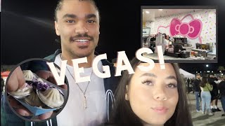 First Las Vegas Foodieland amp Hello Kitty Cafe Vlog [upl. by Davidoff48]