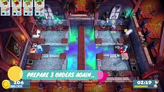 Overcooked 2 Level 55 2 Players 3 Stars [upl. by Ahsian]