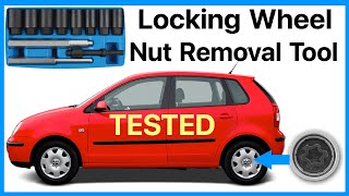 How To Remove Locking Wheel Nuts With Laser Tools Locking Wheel Nut Removal Tool [upl. by Arakawa217]