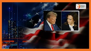 US Presidential candidates Kamala and Trump in 1st debate [upl. by Erbma]