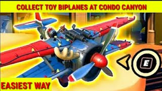 Collect Toy Biplanes at Condo Canyon Greasy Grove or Sleepy Sound Fortnite Winterfest Day 3 [upl. by Admana942]