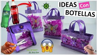 IDEAS con BOTELLAS de PLÁSTICO Manualidades con reciclaje [upl. by Kcyrred212]