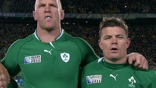 Ireland sing Irelands Call at Rugby World Cup 2011 [upl. by Varipapa53]