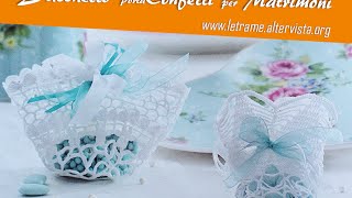 Tutorial Bomboniera Centrino porta confetti 22 [upl. by Jephthah979]