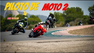 😱 CORRIENDO con Piloto de MOTO 2  y SoyBlak por PRIMERA vez en El CIRCUITO de CALAFAT✊ [upl. by Zalucki]