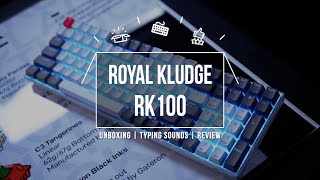 Royal Kludge RK100 Mechanical Keyboard Unboxing  Typing Sounds  Review Gateron Red Switch [upl. by Silvester596]