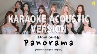 IZONE 아이즈원 Panorama KARAOKE ACOUSTIC VERSION with Easy Lyrics [upl. by Iveson13]