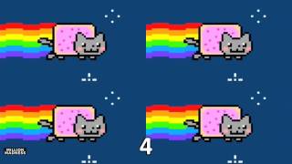 Nyan Cat  Played 1048576 Times [upl. by Ahsaya]