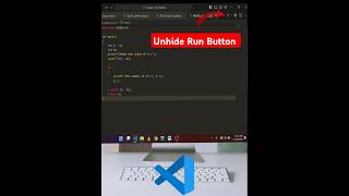 How to reveal the hidden run button in VS Code👀🚀RunButton [upl. by Ahsiaa]