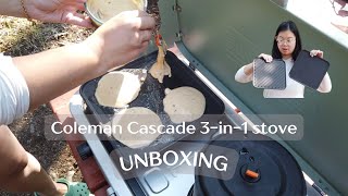 Unboxing Video The Coleman Cascade 3 in 1 Camp Stove [upl. by Lanaj]