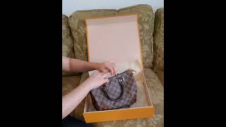 Unboxing Speedy 25 Damier Ebene Louis Vuitton [upl. by Notnad]