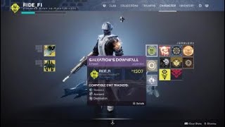 Destiny 2 Salvations Downfall Emblem 20201125 [upl. by Baecher464]