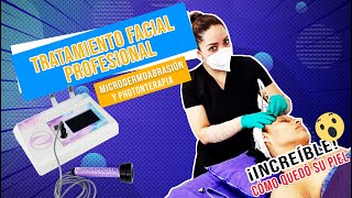 Cómo Hacer un Facial Profesional con Microdermoabrasión y Photonterapia [upl. by Anse]