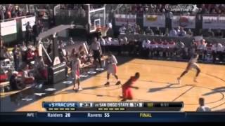 Syracuses Rakeem Christmas alleyoop slam dunk [upl. by Ruscher]