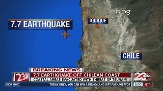 USGS reports powerful 82magnitude earthquake of the northern coast of Chile [upl. by Annadiane]