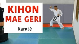 Karate  Kihon avec Mae Geri karateblognet [upl. by Jarrett]