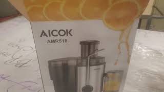 Aicok AMR516 Professional 400 Watt Whole Fruit Juicer Extractor [upl. by Ardnayek]